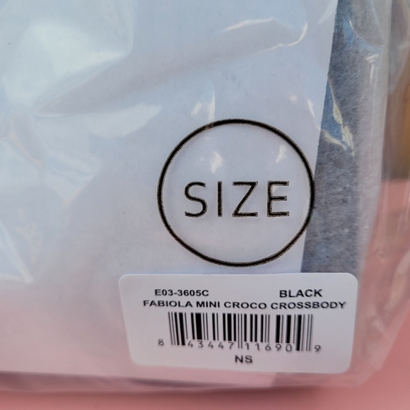 New bebe Fabiola Mini Croco Crossbody Black - Picture 14 of 14